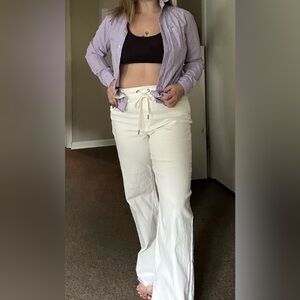 Sincerely Jules Off-White Cotton Pants